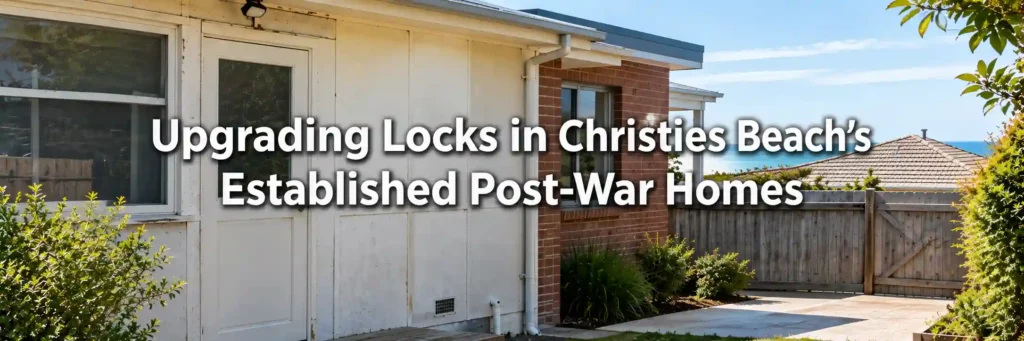 Established post-war home in Christies Beach with rear door and security entry